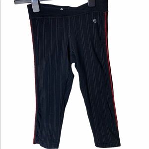Lululemon Striped Red Seam Capri  Leggings…